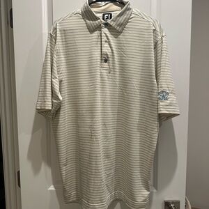 Yellow FootJoy Golf Polo Shirt